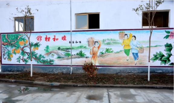 盐边乡镇文化墙 乡风文明焕发新活力