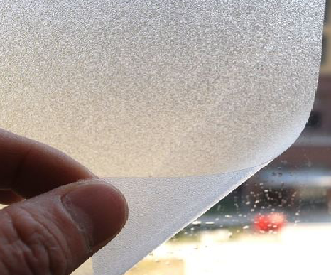 盐边玻璃门外面粘广告用什么材料好？